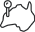 Mini Australia Map - TECHNI Waterjet