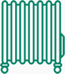 HVAC Green Outline Logo - TECHNI Waterjet
