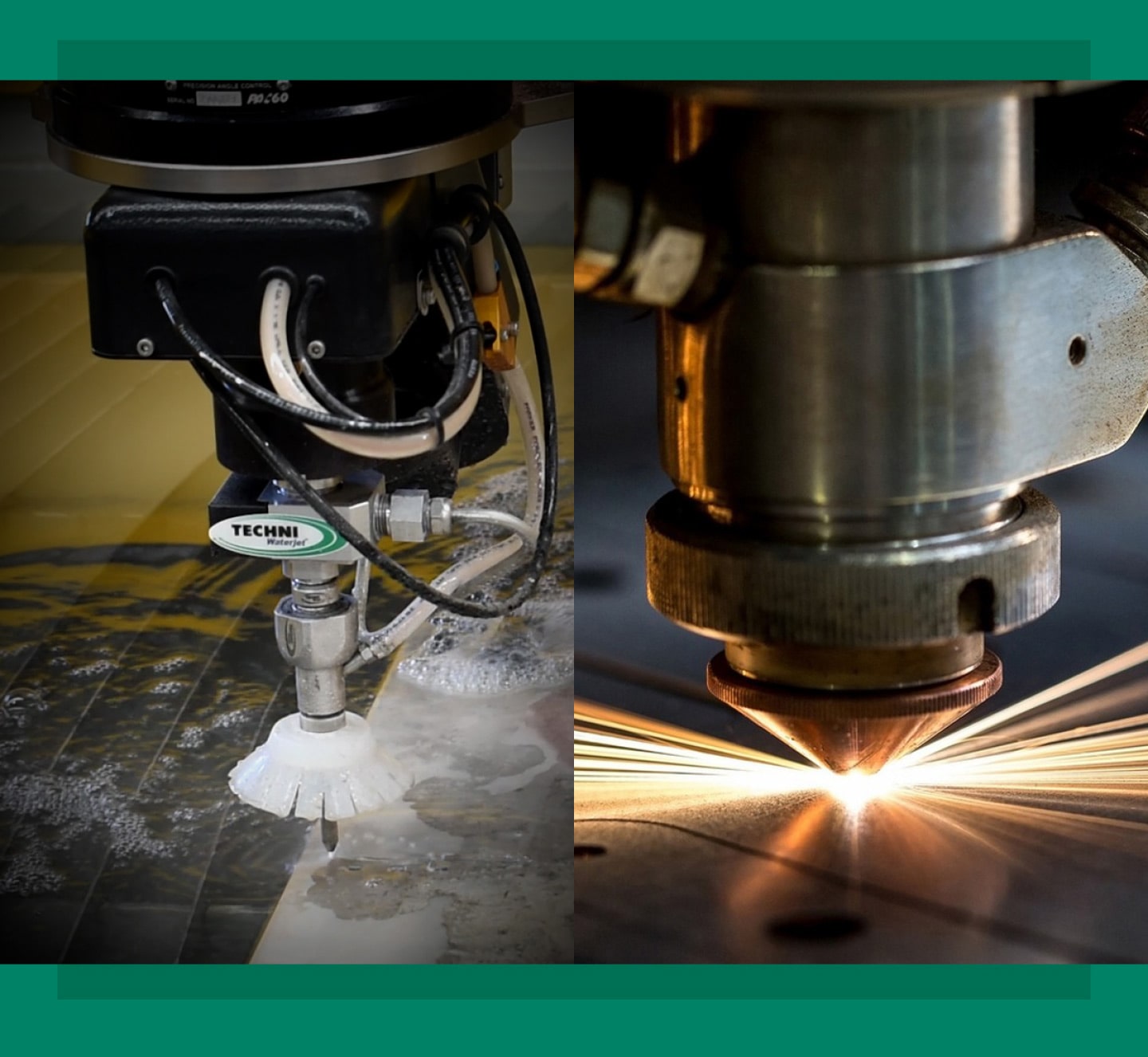 Techni Waterjet CNC Laser vs Waterjet Cutting